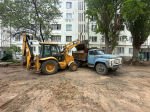 В Избербаше на дворовой территории МКД ул. Маяковского, 114 начато благоустройство