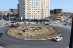 В Избербаше заасфальтировали территорию у городской развязки